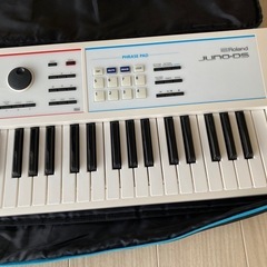 東京都・千葉県🙆シンセサイザー(電子ピアノ) Roland JUNO-DS61W+専用ソフトケース セット　の画像