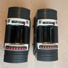 【市内配送無料】可変式 クイックダンベル/ブロックダンベル 片方最大40.5kg 2個セット ＋ プレスベンチ・トレーニングベンチの画像