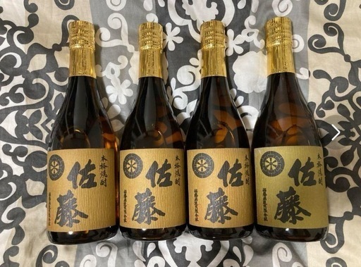 本格焼酎　佐藤　麦　黒　720ml 4本　佐藤酒造