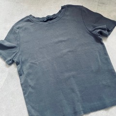 ZARA Tシャツ 濃グレー