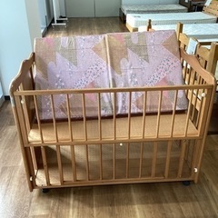 ベビーベッド【町田市再生家具】241528の画像