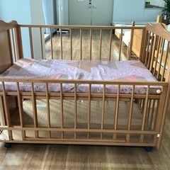 ベビーベッド【町田市再生家具】241528の画像