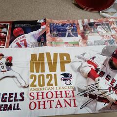 大谷選手MVP記念アルバムとタオルの画像
