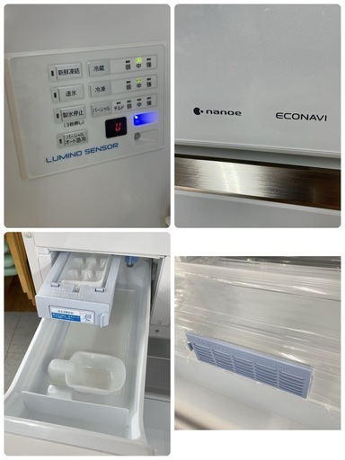 S383 ⭐ Panasonic 5ドア冷蔵庫（406L 右開き）18年製 NR-E413PV ⭐ 動作確認済 ⭐ クリーニング済