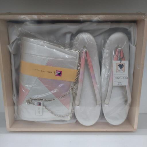 ★ジモティー割引有★ 草履＆バッグセット 23.5cm 中古品