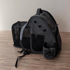 DELLEPICO ペットリュック（グレー、拡張タイプ）の画像