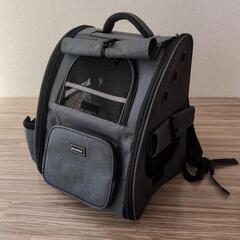 DELLEPICO ペットリュック（グレー、拡張タイプ）