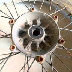 【茅ヶ崎市】カワサキklx250 （Dトラッカー250）前後ホイールセットの画像