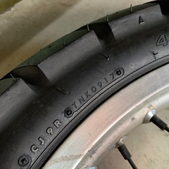 【茅ヶ崎市】カワサキklx250 （Dトラッカー250）前後ホイールセットの画像