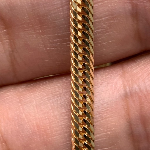 K18 12面トリプル　喜平　ブレスレット　5.1g 約18.5cm