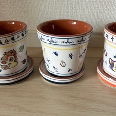 Disneyシーで購入鉢3個セットの画像