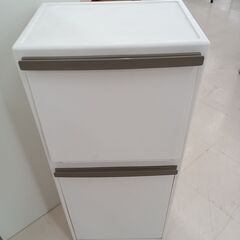 ★ジモティ割あり★  ゴミ箱 ホワイト W35×D28×H85 ...