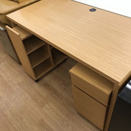 ★ジモティ割あり★ ニトリ デスクセット　トリプロ１１９ ナチュラル H72×W119×D59 クリーニング済み KJ6157