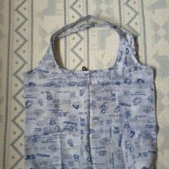エコバック 御洒落ブルー　40センチ×43センチと　にっこりブラ...