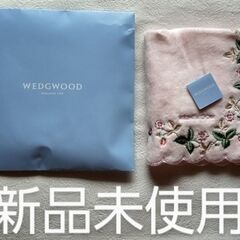 刺繍がらかわいいウェッジウッドタオルハンカチ