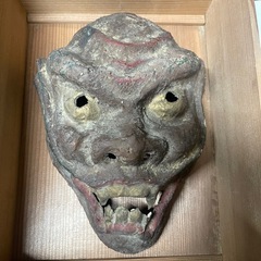 鳴神　仮面？　かなり古い物ですが、詳細は不明です。