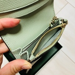【美品】ケイトスペード スクエアパス＆カードケース 名刺入れ 本革 箱付きの画像