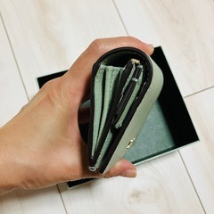 【美品】ケイトスペード スクエアパス＆カードケース 名刺入れ 本革 箱付きの画像