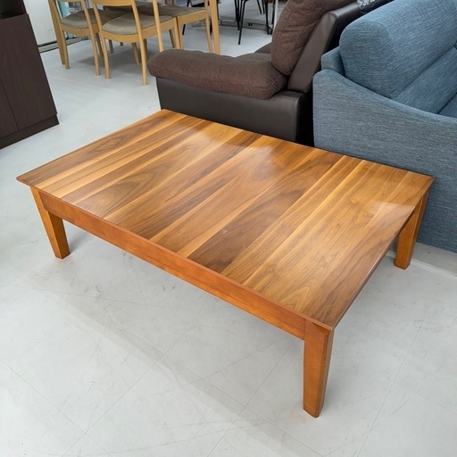 【美品‼️】オシャレ♪ 伸長式 センターテーブル エクステンションテーブル ローテーブル 木製ブラウン♪