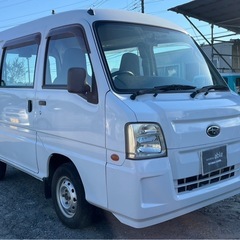 【支払総額15.8万円】h22年式サンバーバン車検令和8年9月 機関良好！5速MT 4WD 内外装良好 エアコンバッチリ♩ タイヤ残量あり★の画像