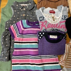 まとめ売り　
秋冬 子供服80サイズ　女の子の画像