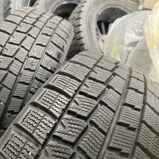 超バリ溝　社外ホイール　195/55R15  冬タイヤ付き　5.5J +43