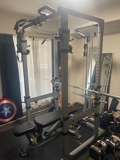 【ジムセット】パワーケージ、ラッドプル、ベンチ一式