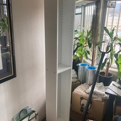 スリム本棚◆ホワイト