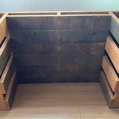 パレット風ローテーブルの画像