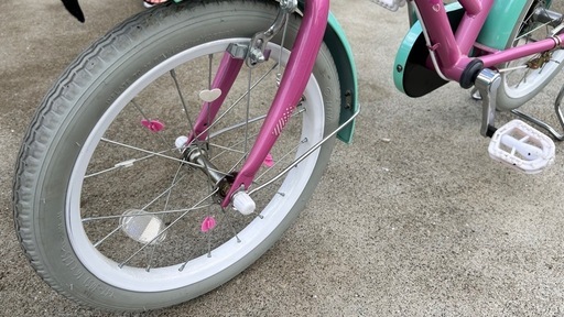 中古美品　16インチ自転車　女の子