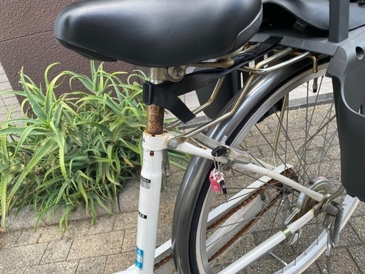 自転車　ママチャリ（非電動）　OGKチャイルドシート付き