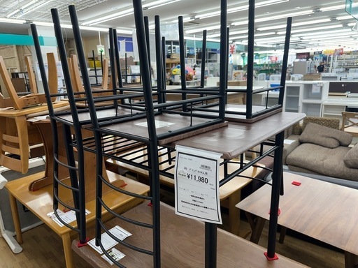 【ドリーム川西店御来店限定】ダイニングセット4人用／クリーニング済み 【2001257255600182】