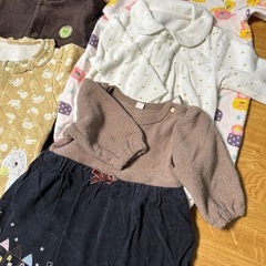 まとめ売り　秋冬ベビー服　女の子　80サイズの画像