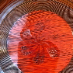 まるいお盆　　　　　　　の画像