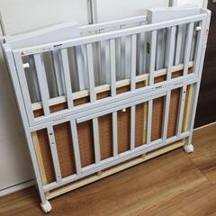 折りたたみミニベビーベッド／ミルキーグレー／カトージの画像