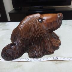 木彫りの熊の画像