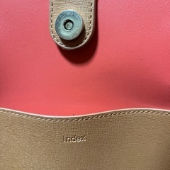 トートバッグ　index Ａ4サイズ収納可　茶色の画像