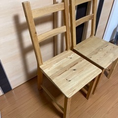 IKEA ダイニングチェア　2脚の画像
