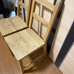 IKEA ダイニングチェア　2脚の画像
