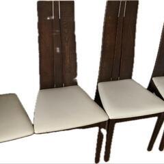 木製チェア4脚セット