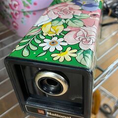 ☆ジモティー割引有☆　National/昭和ﾚﾄﾛ　鉛筆けずり/花柄