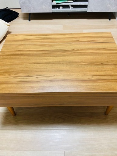 【美品】昇降式ローテーブル