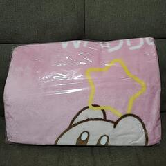 新品 未開封  星のカービィ 毛布 ひざ掛け毛布 ロングブランケット 80×150cm ベビーケット スローケット ひざかけ 腰巻き ブランケット もうふ お昼寝ケットの画像
