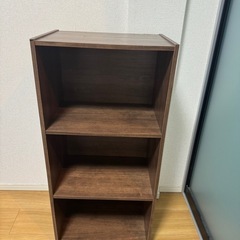 ブラウン　茶　ステイン　カラーボックス3個セット