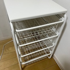 棚　ラック　スチール　ホワイト　