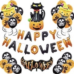 ❤️新品❤️37点セット ハロウィン 風船 飾り バルーン 飾り...