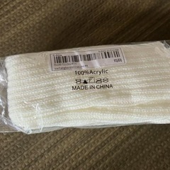 新品未使用 アームカバー ニット ホワイト 韓国 サブカル Y2Kの画像
