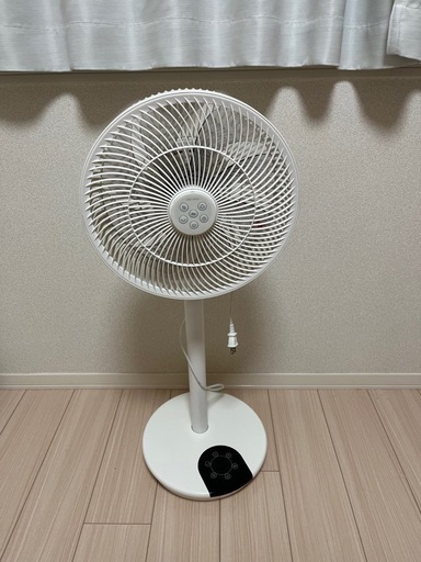 360°首振り 扇風機 DCモーター 8枚羽根 リモコン付き
