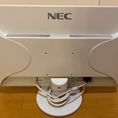 【液晶モニターVGA端子】NEC 24型ワイド液晶ディスプレイ LCD-AS242W速い応答速度！テレワーク・セカンドディスプレイ・マルチディスプレイとしても最適！の画像