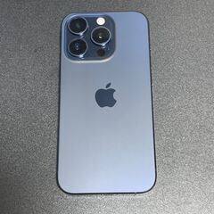 美品】iPhone 15 pro 256gb ブルーチタニウム バッテリー100% ③